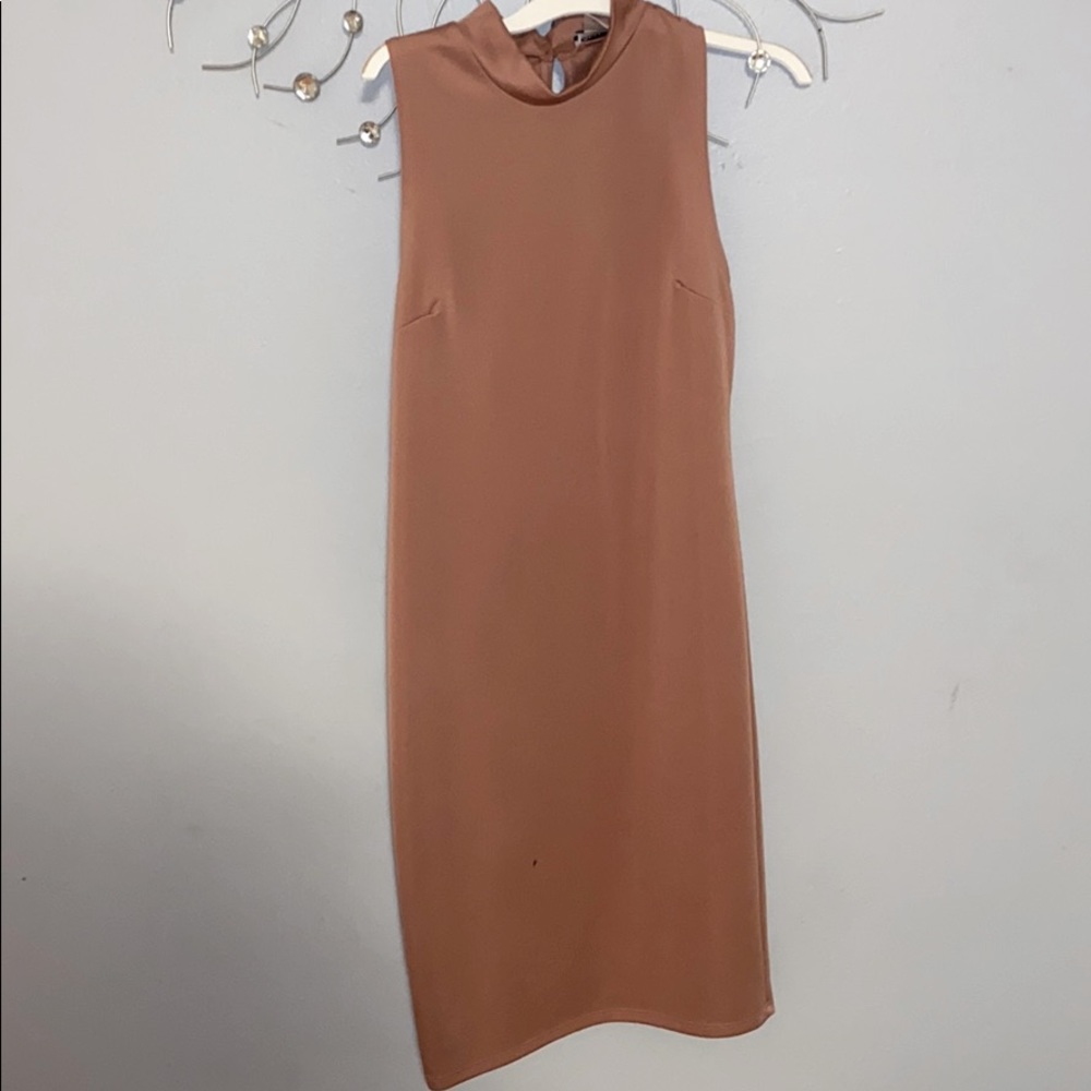 Peach color dress